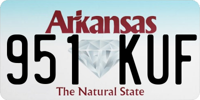 AR license plate 951KUF