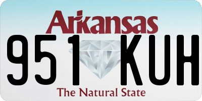 AR license plate 951KUH