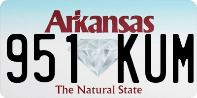 AR license plate 951KUM