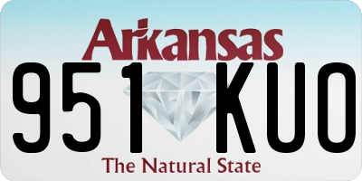 AR license plate 951KUO