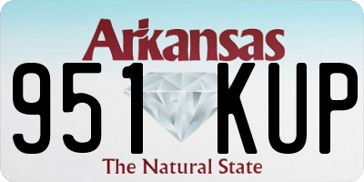AR license plate 951KUP