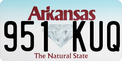 AR license plate 951KUQ