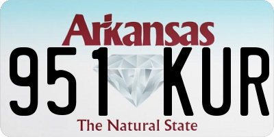 AR license plate 951KUR