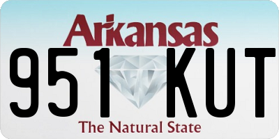 AR license plate 951KUT