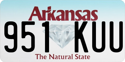 AR license plate 951KUU