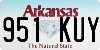 AR license plate 951KUY