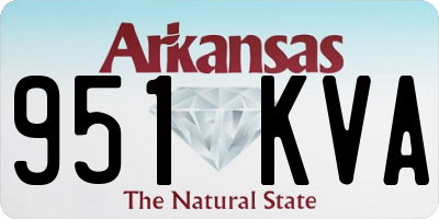 AR license plate 951KVA