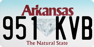 AR license plate 951KVB