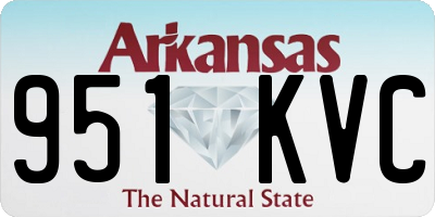 AR license plate 951KVC