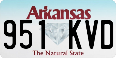 AR license plate 951KVD