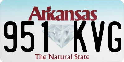 AR license plate 951KVG