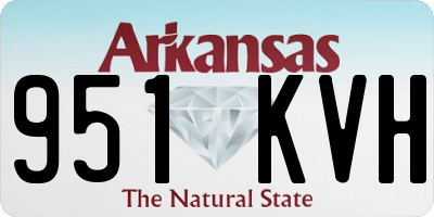 AR license plate 951KVH