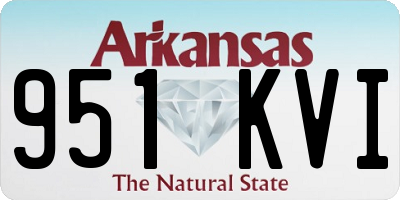 AR license plate 951KVI