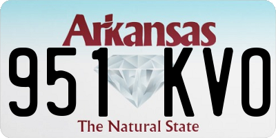 AR license plate 951KVO