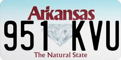 AR license plate 951KVU