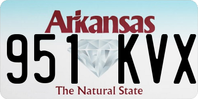 AR license plate 951KVX