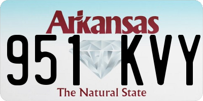 AR license plate 951KVY