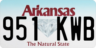 AR license plate 951KWB