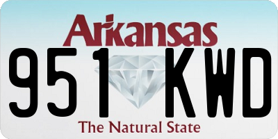 AR license plate 951KWD