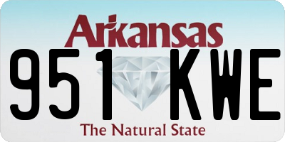 AR license plate 951KWE