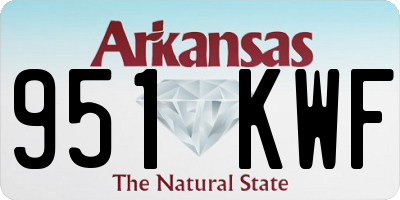 AR license plate 951KWF