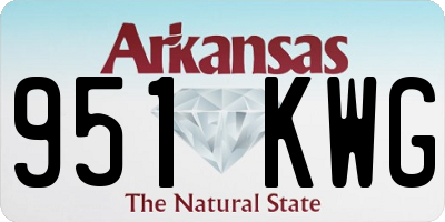 AR license plate 951KWG