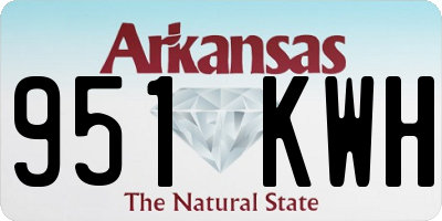 AR license plate 951KWH