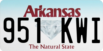AR license plate 951KWI