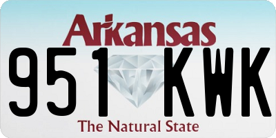 AR license plate 951KWK