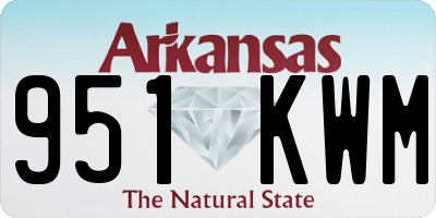 AR license plate 951KWM