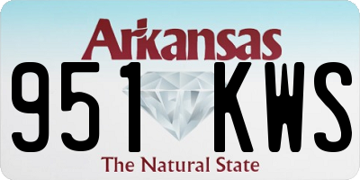 AR license plate 951KWS