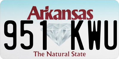 AR license plate 951KWU