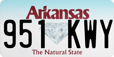 AR license plate 951KWY
