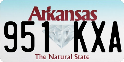 AR license plate 951KXA