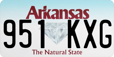 AR license plate 951KXG
