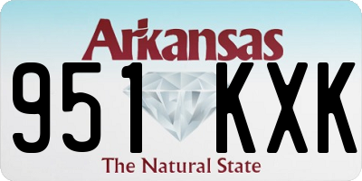 AR license plate 951KXK