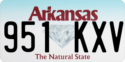 AR license plate 951KXV