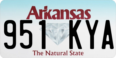 AR license plate 951KYA