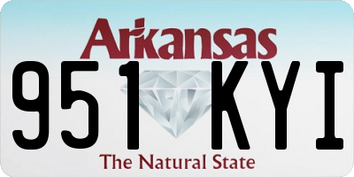 AR license plate 951KYI