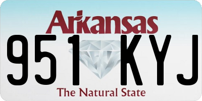 AR license plate 951KYJ