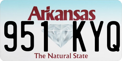 AR license plate 951KYQ