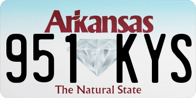 AR license plate 951KYS
