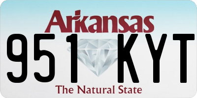 AR license plate 951KYT