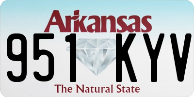AR license plate 951KYV