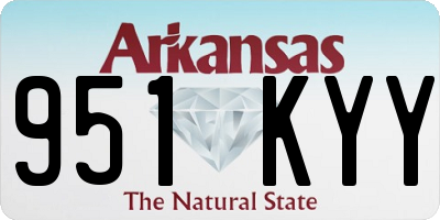 AR license plate 951KYY