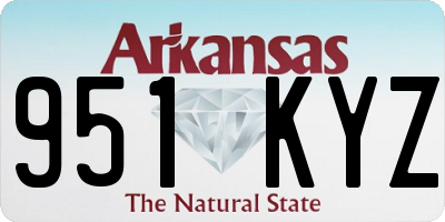 AR license plate 951KYZ