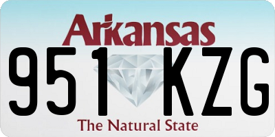 AR license plate 951KZG