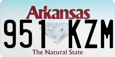 AR license plate 951KZM