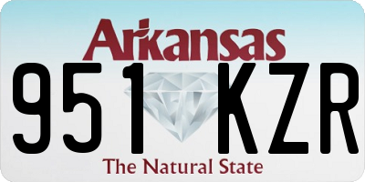 AR license plate 951KZR