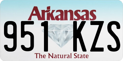 AR license plate 951KZS